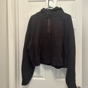 Lululemon black oversized crop scuba hoodie size XL/XXL